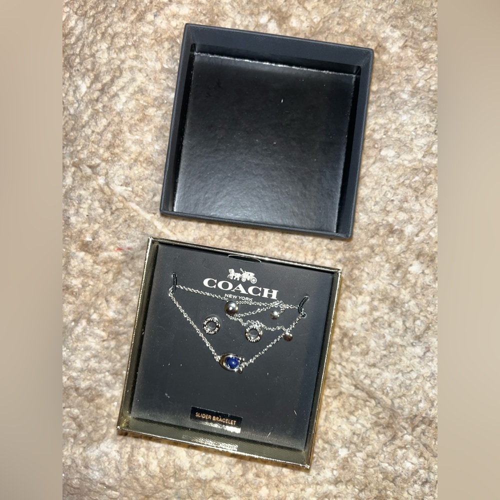 NWT Coach bracelet & Stud Earrings